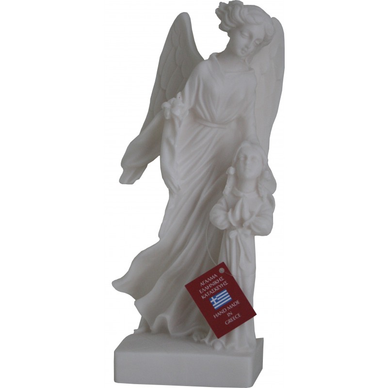 Statue Ange Gardien cadeau communion Hauteur 23 cm