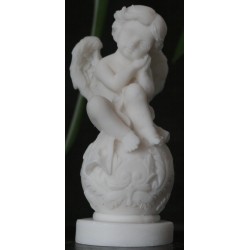 Statue Chérubin dormeur ange angelot collection décoration H. 10 CM
