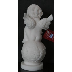 Statue Ange sur boule Hauteur 15 CM