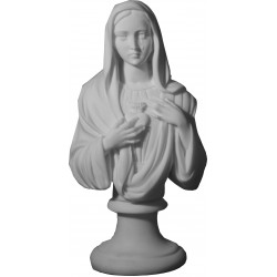 Buste du Sacré Coeur Vierge Marie versant des larmes