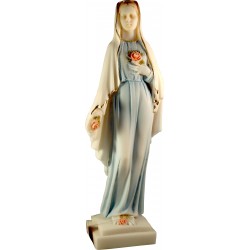 Statue de la Très Sainte Vierge Marie à la rose, Rosa Mystica H. 27 CM