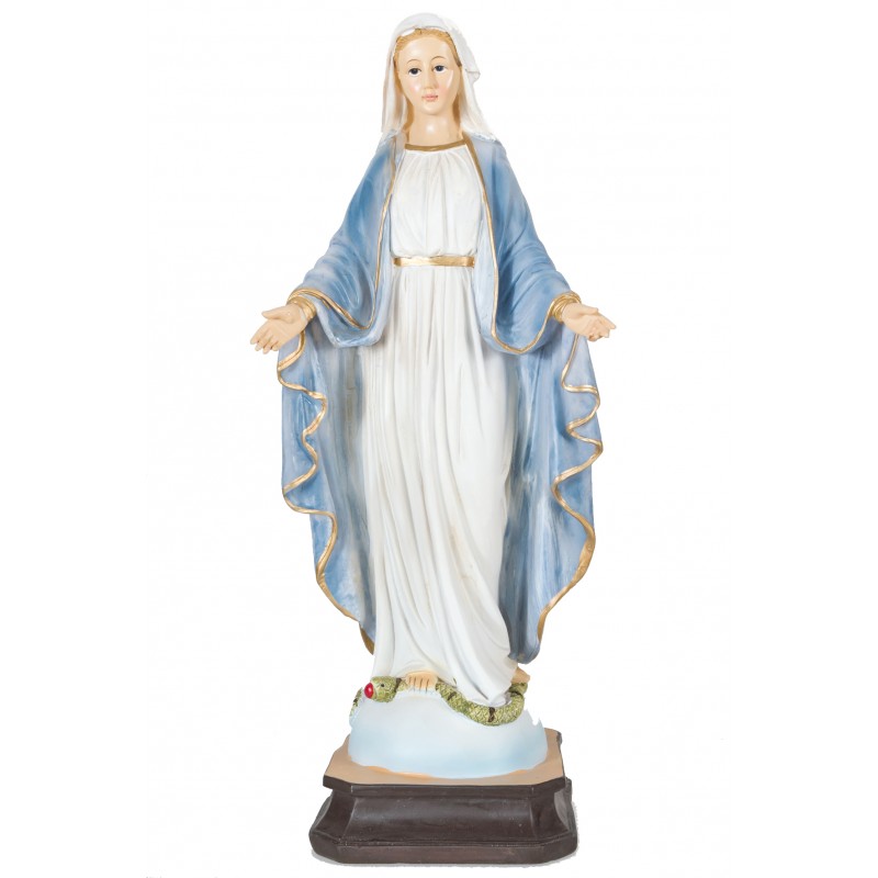 Statue de la Très Vierge Marie Médaille miraculeuse de la rue du Bac H. 20CM Statue de la Très Vierge Marie Médaille miraculeuse de la rue du Bac H. 20CM