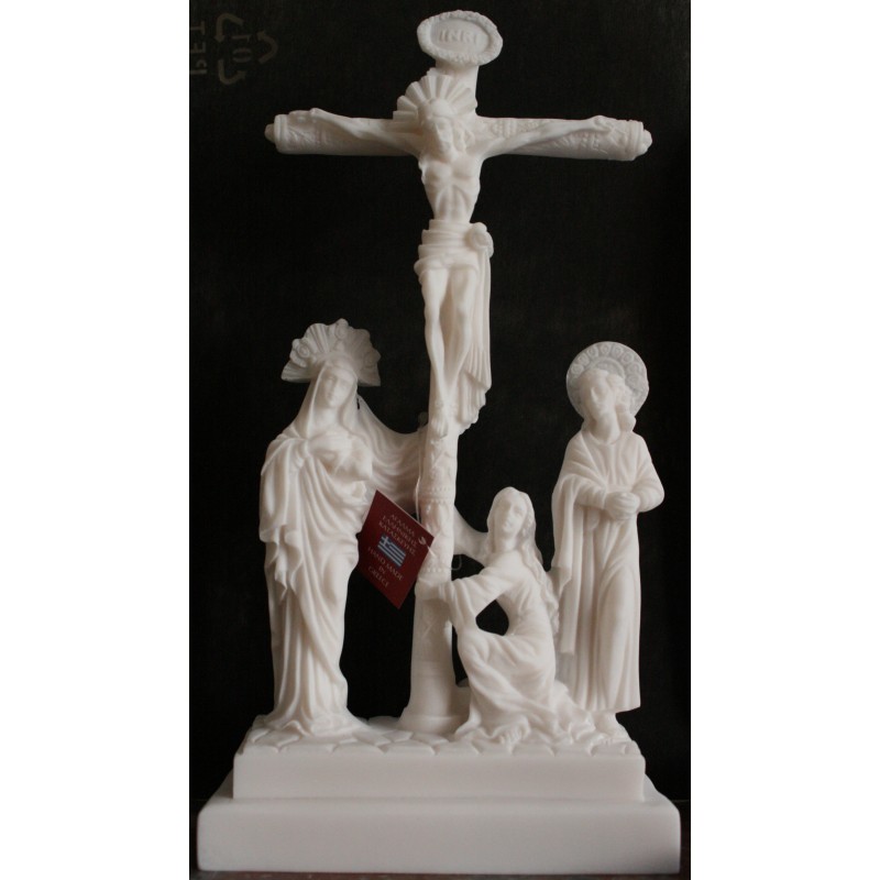 Statue Jésus Christ crucifié Calvaire Crucifix Croix